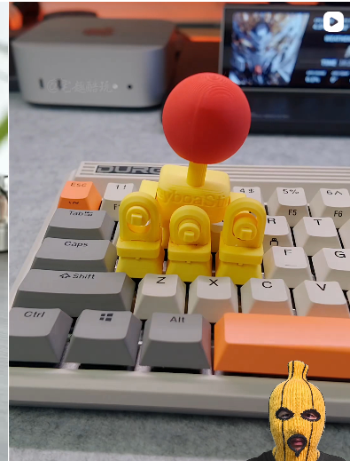 3D Printed Joystick Keycap for Mechanical Keyboards (WASD Directional Keys)